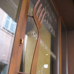 Porte d’entrée Restaurant La Grange des Agapes Cogolin